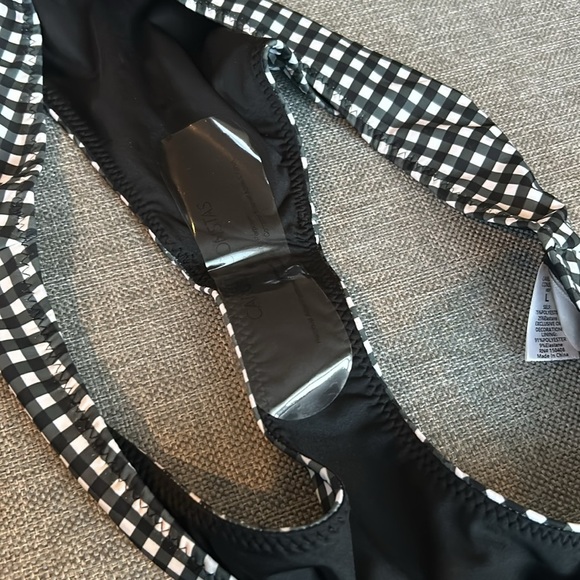 Caroline Constas Kali Bikini Bottom in Gingham Size L - Picture 8 of 15
